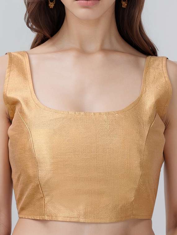 women solid sleeveless stitched blouse - 21651904 - Standard Image - 3