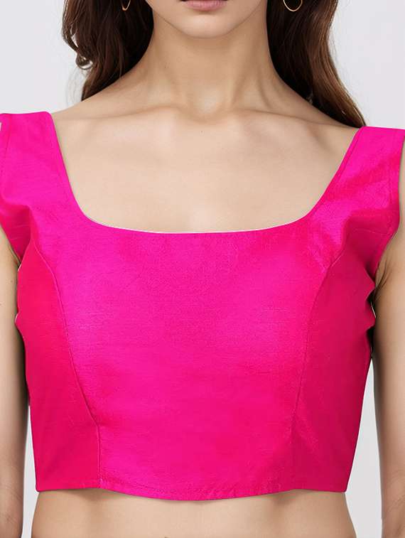 women solid sleeveless stitched blouse - 21651909 - Standard Image - 3