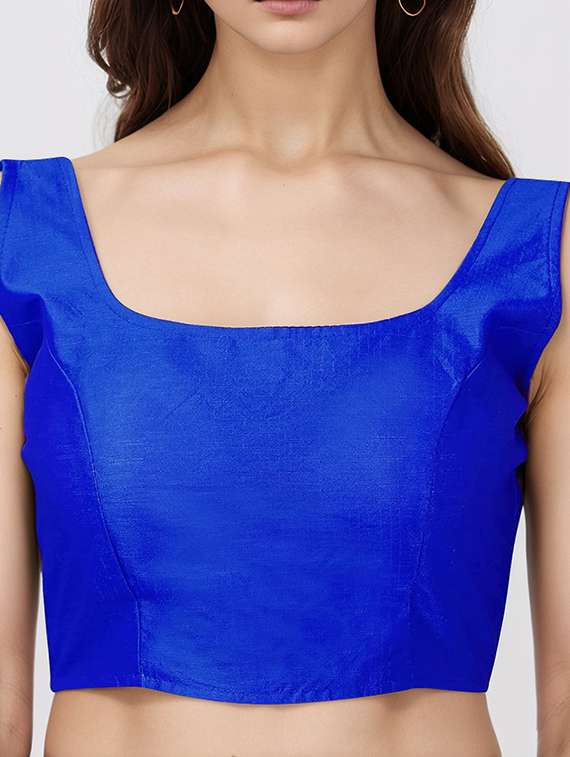 women solid sleeveless stitched blouse - 21651911 -  Standard Image - 3