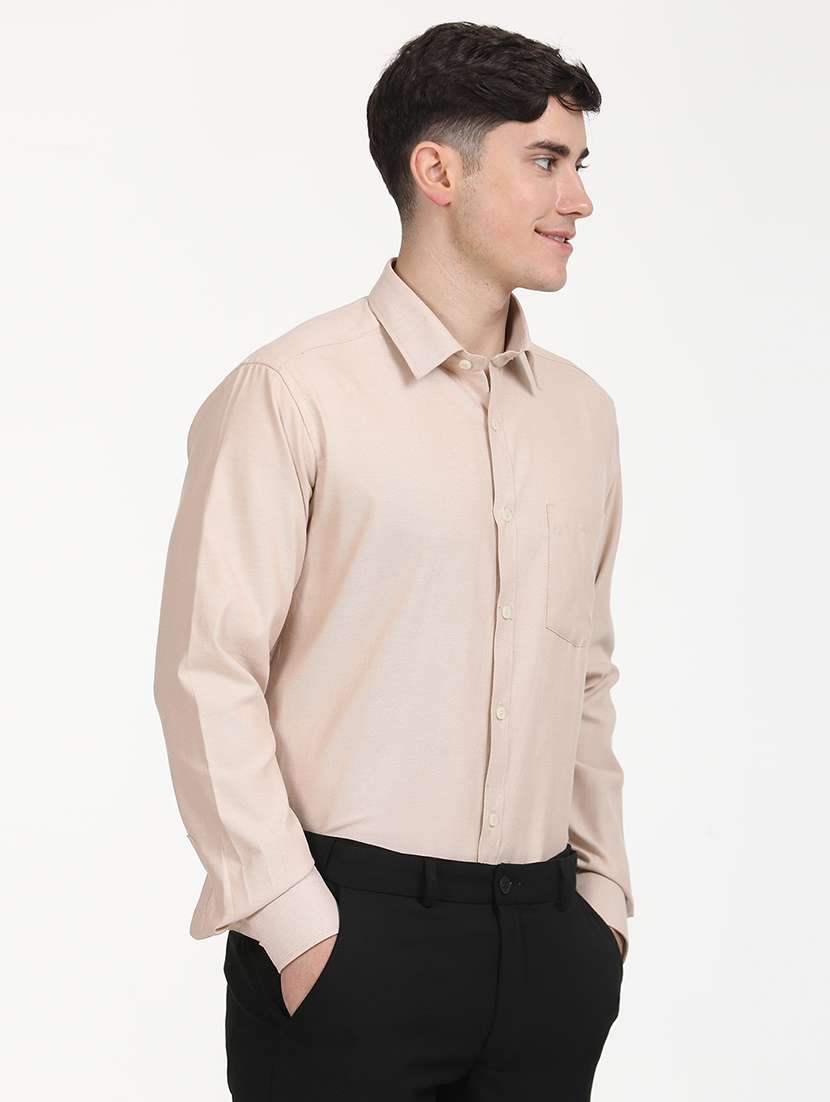 men solid long sleeve formal shirt - 21651954 -  Standard Image - 3