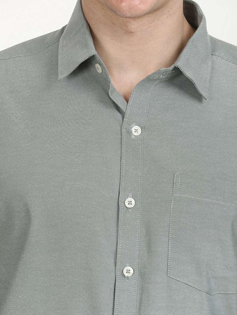 men solid long sleeve formal shirt - 21651957 -  Standard Image - 5