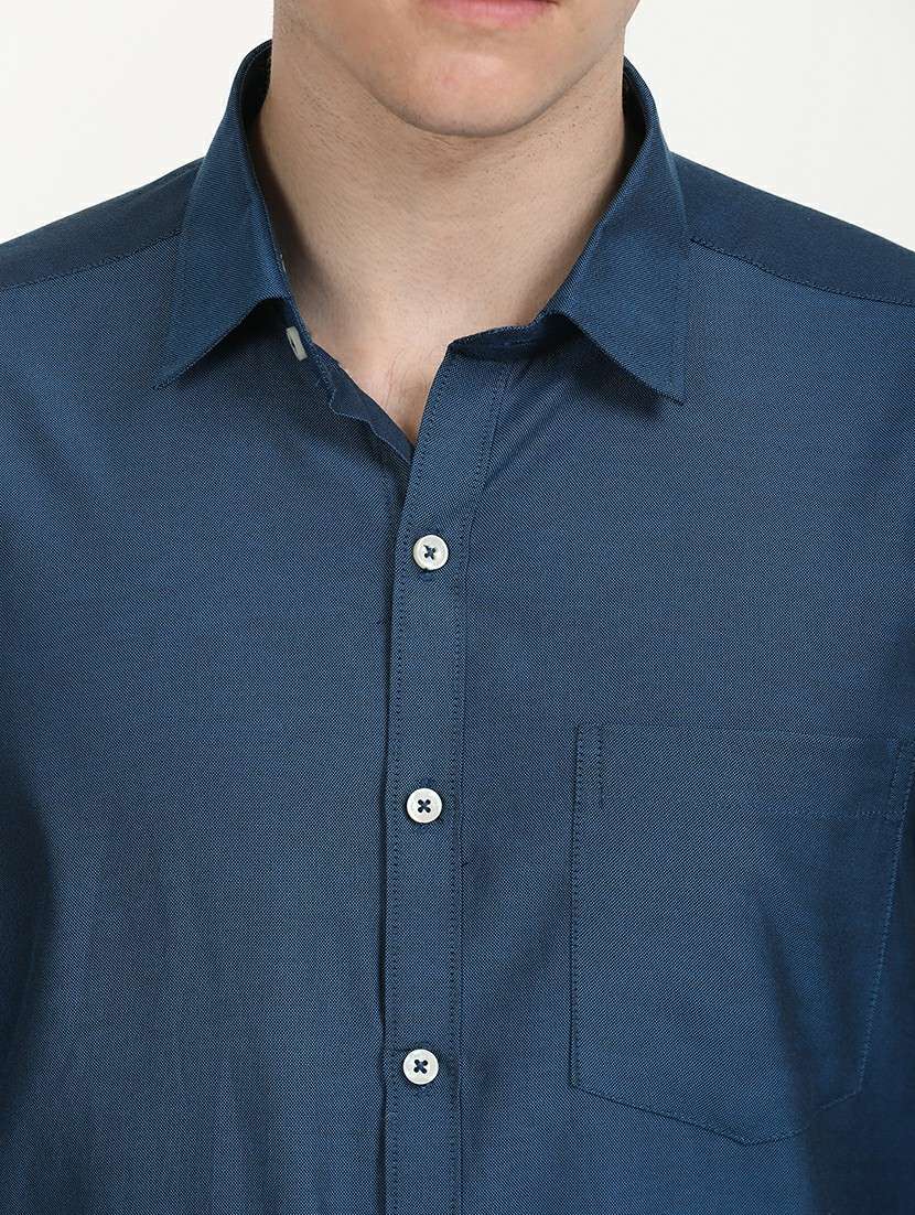 men solid long sleeve formal shirt - 21651960 -  Standard Image - 5