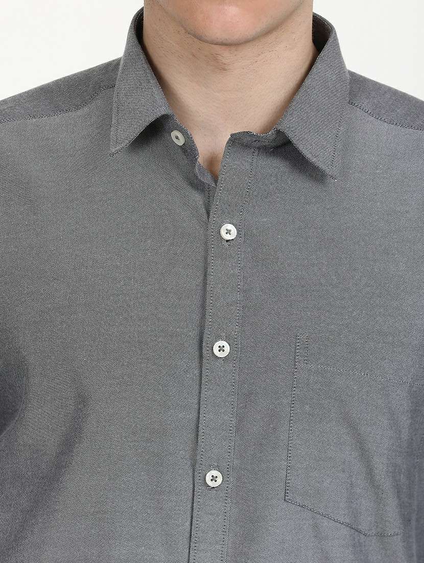 men solid long sleeve formal shirt - 21651961 -  Standard Image - 5