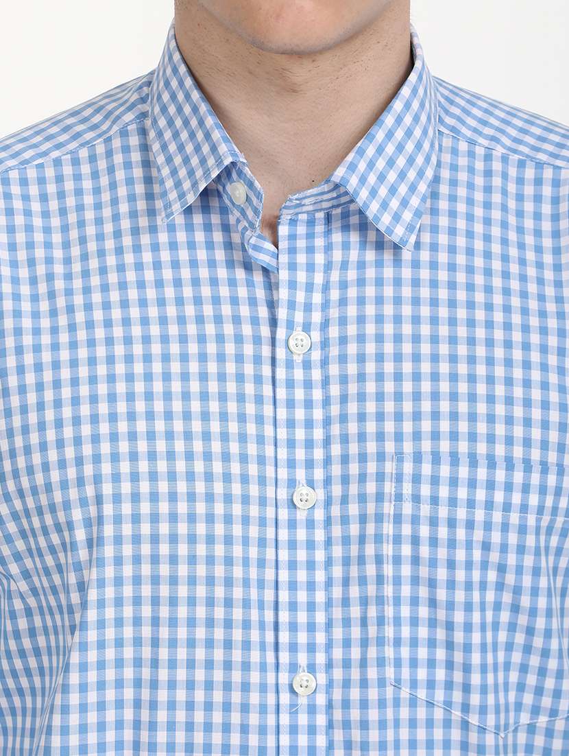 men checks long sleeve formal shirt - 21651962 -  Standard Image - 5