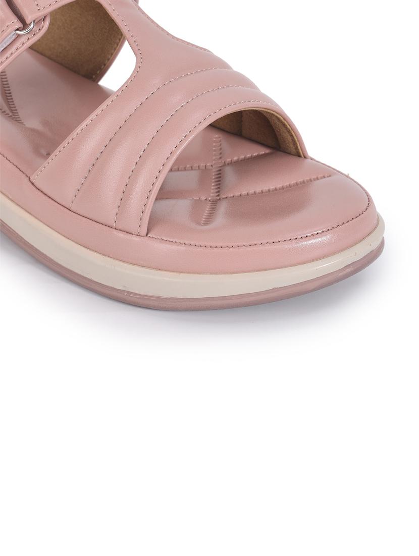 women nude solid platform sandals - 21652559 - Standard Image - 5