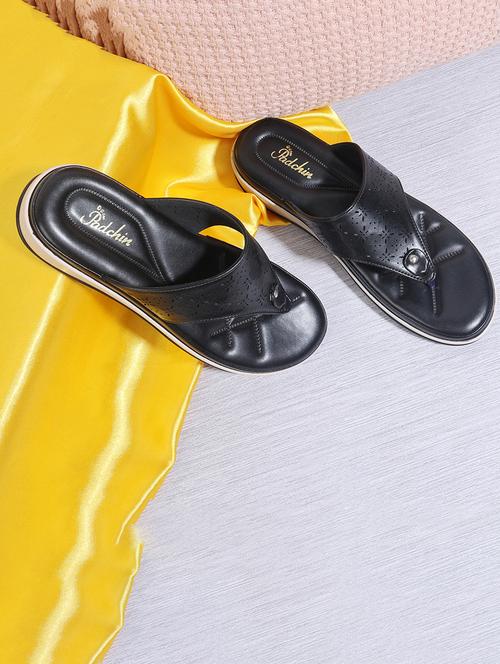 padchin women t strap black flatform heel - 21652560 - Standard Image - 0