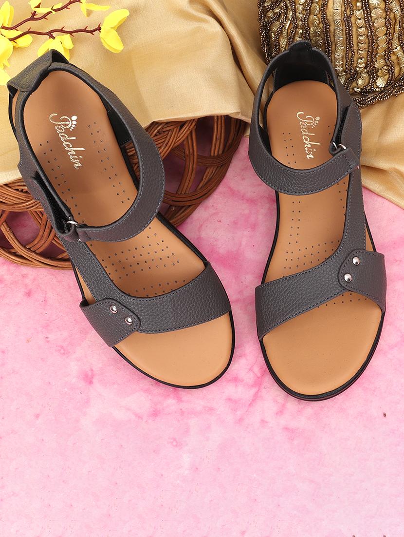 women solid ankle strap sandal - 21652564 -  Zoom Image - 0