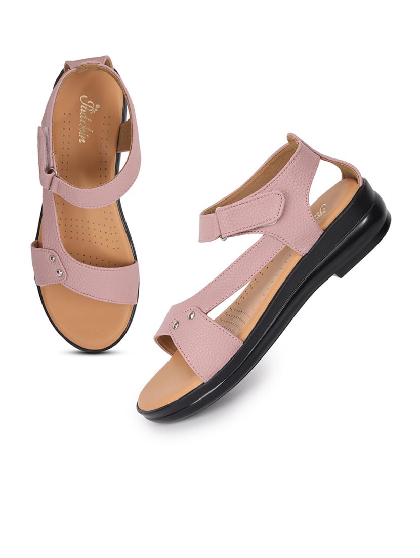 women solid ankle strap sandal - 21652565 - Standard Image - 3