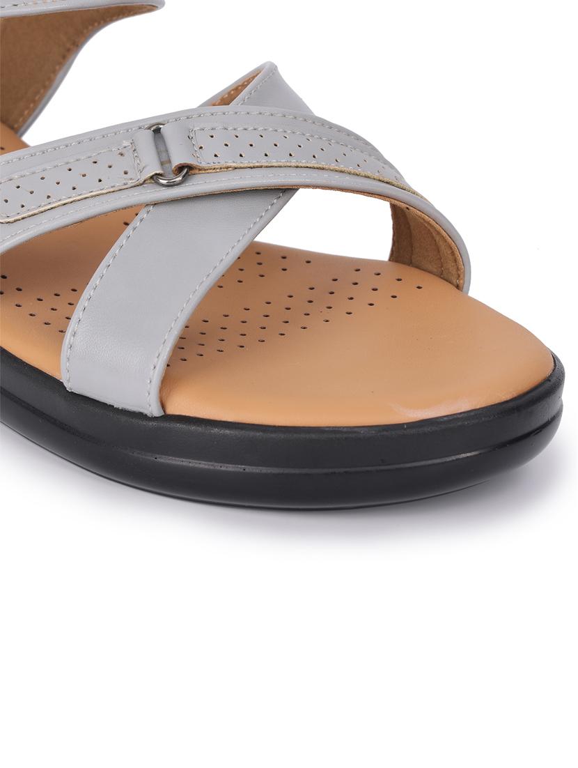 women solid ankle strap flat - 21652569 - Standard Image - 5