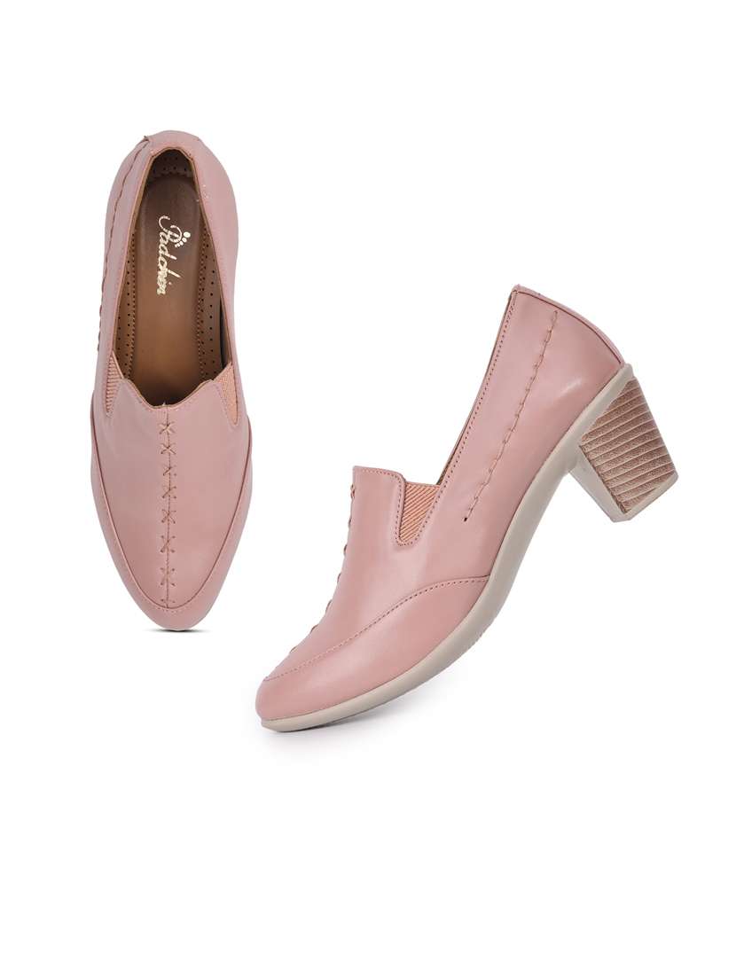 women pink slip on pump - 21652653 -  Standard Image - 3