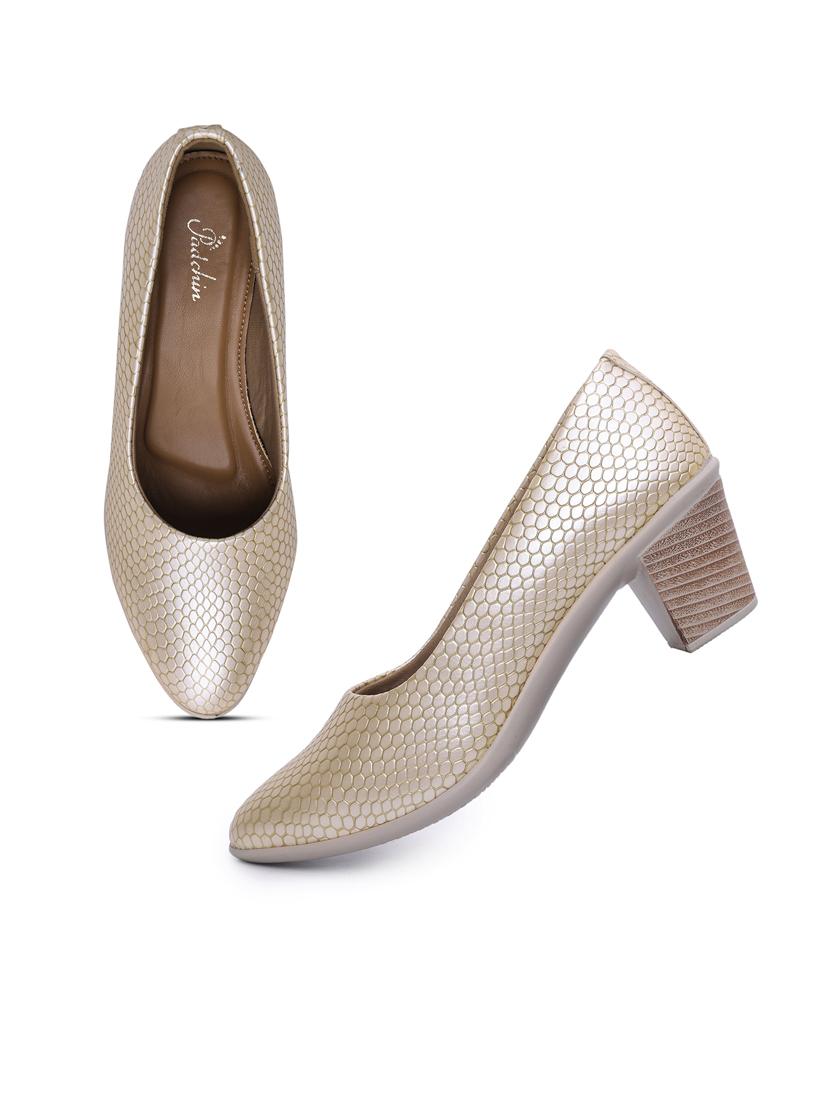 women beige slip on pump - 21652659 - Standard Image - 3