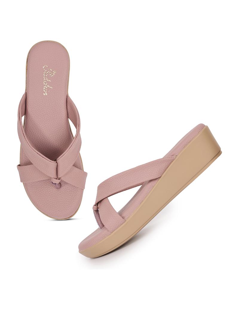 women nude slip on wedge - 21652664 - Standard Image - 3