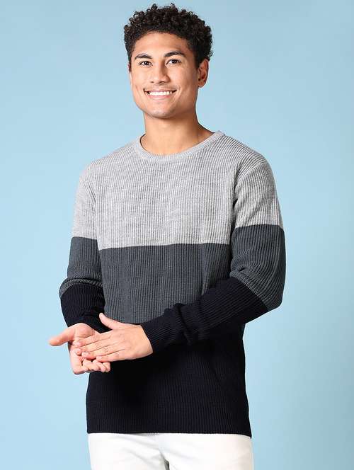 men self design long sleeve pullover - 21652734 -  Standard Image - 0