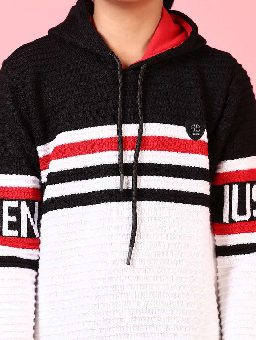 boys self design long sleeve sweater - 21652775 -  Standard Image - 5