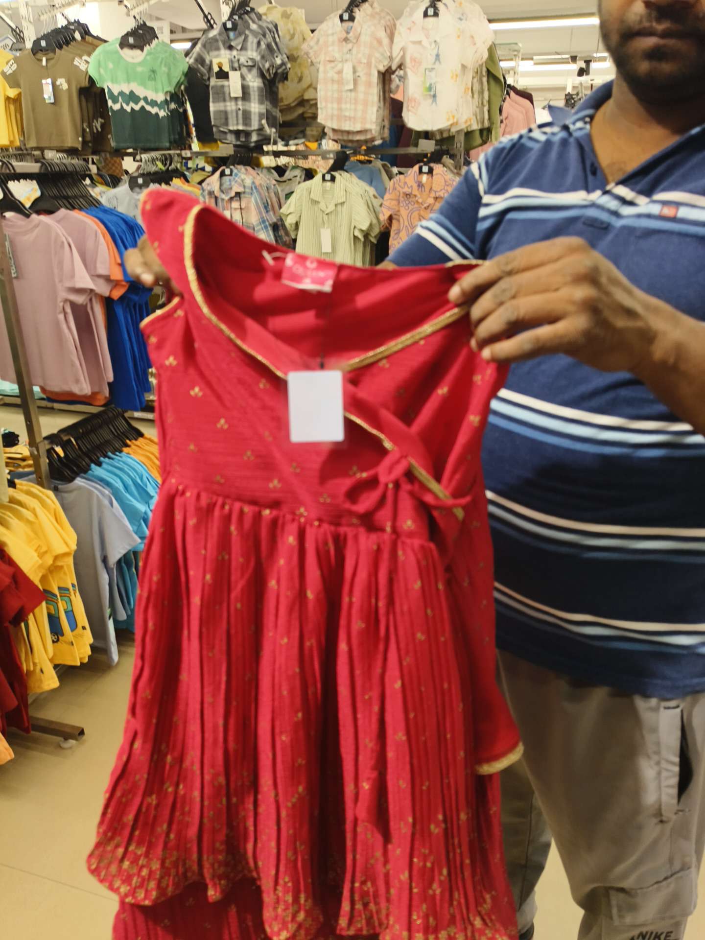 pink polyester frock - 21652799 - Zoom Image - 0