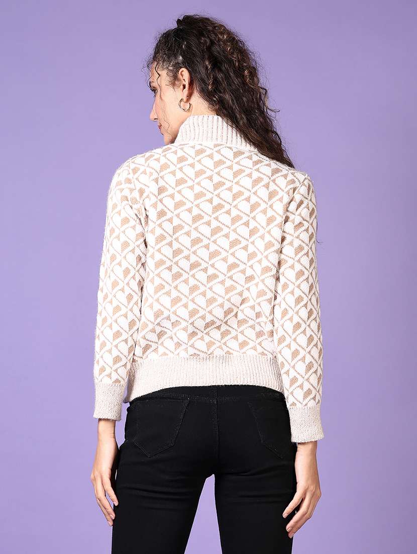 women self design long sleeve pullover - 21652807 -  Standard Image - 3