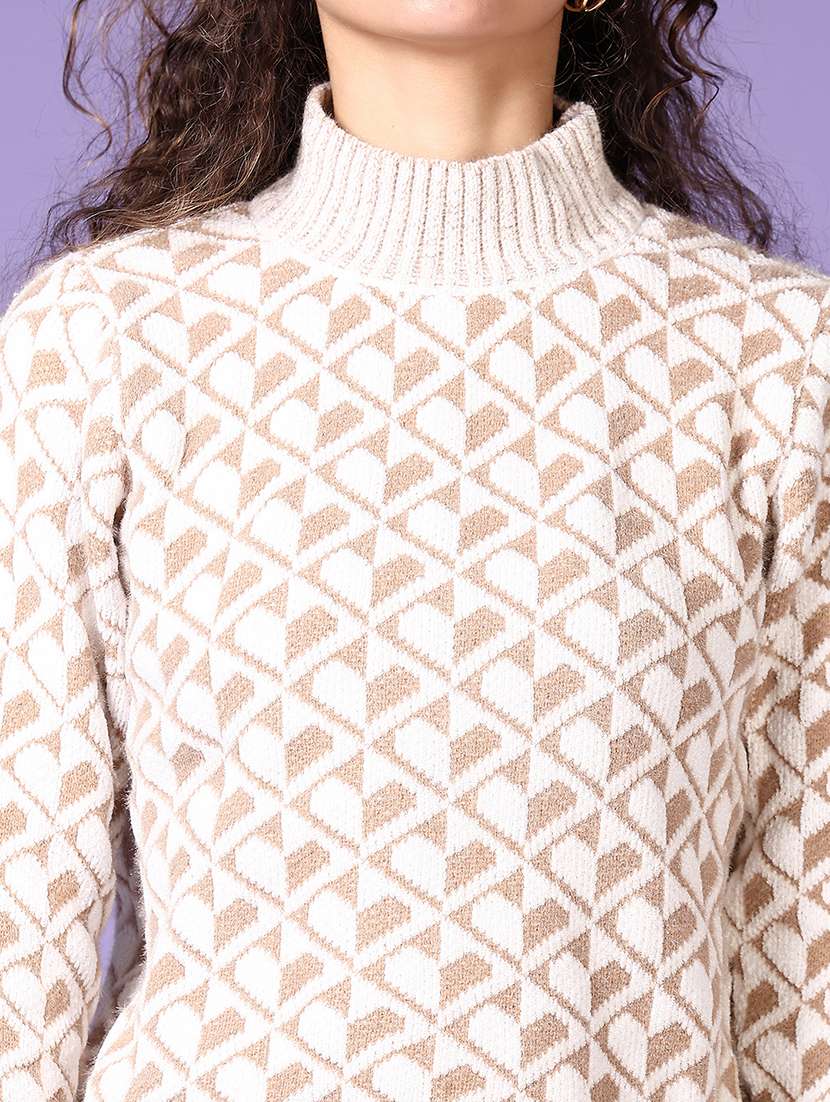 women self design long sleeve pullover - 21652807 -  Standard Image - 5