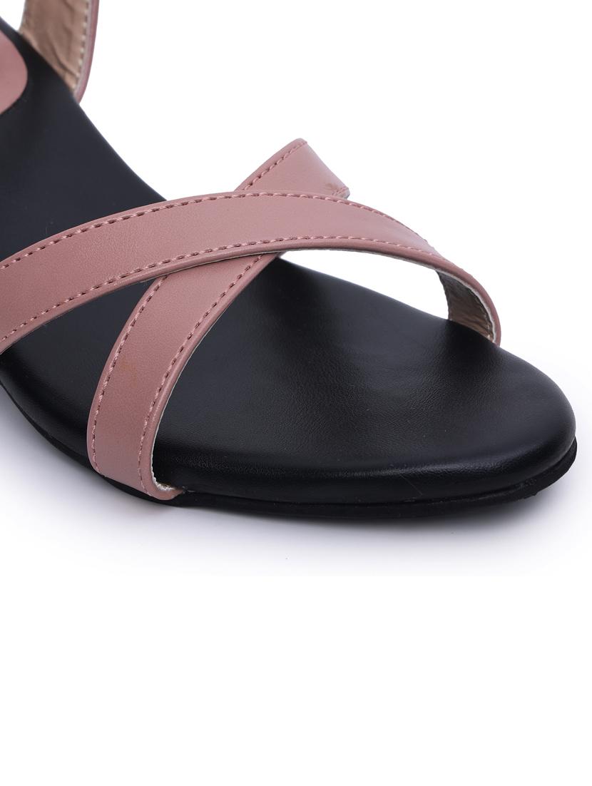 women solid ankle strap sandal - 21652899 - Standard Image - 5