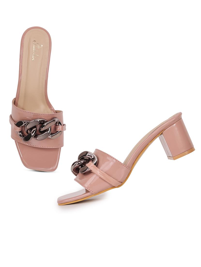 women embellished square toe block heel sandals - 21652902 - Standard Image - 3