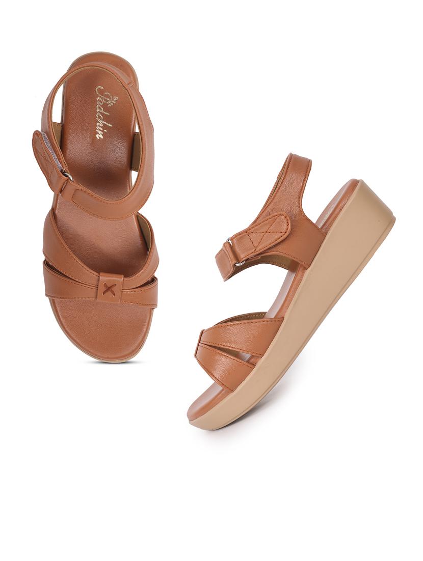 women solid ankle strap wedge - 21652934 - Standard Image - 3