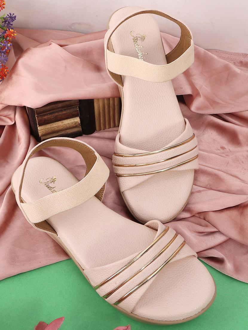 women solid ankle strap wedge - 21652936 - Zoom Image - 0