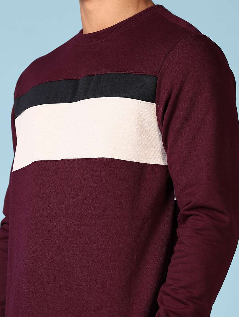 men color block long sleeve sweatshirt - 21653127 -  Standard Image - 5