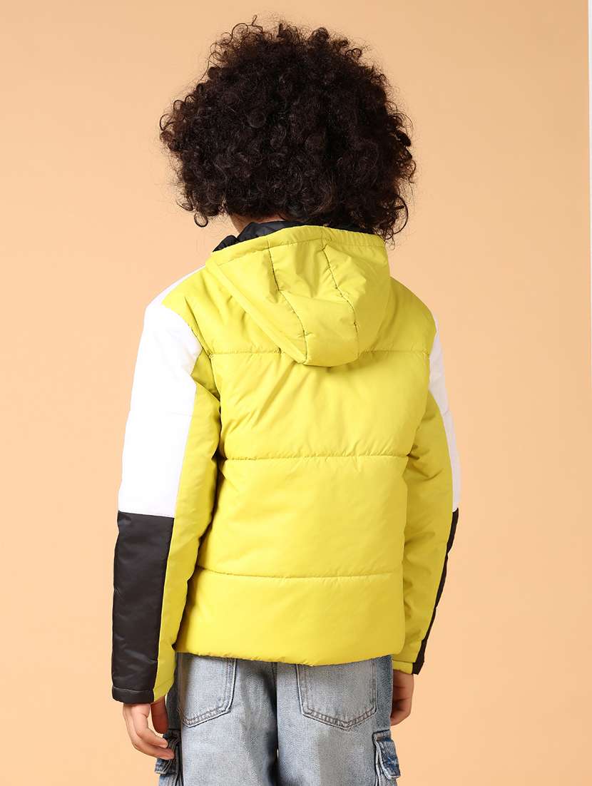 boys color block long sleeve quited jacket  - 21653135 -  Standard Image - 3