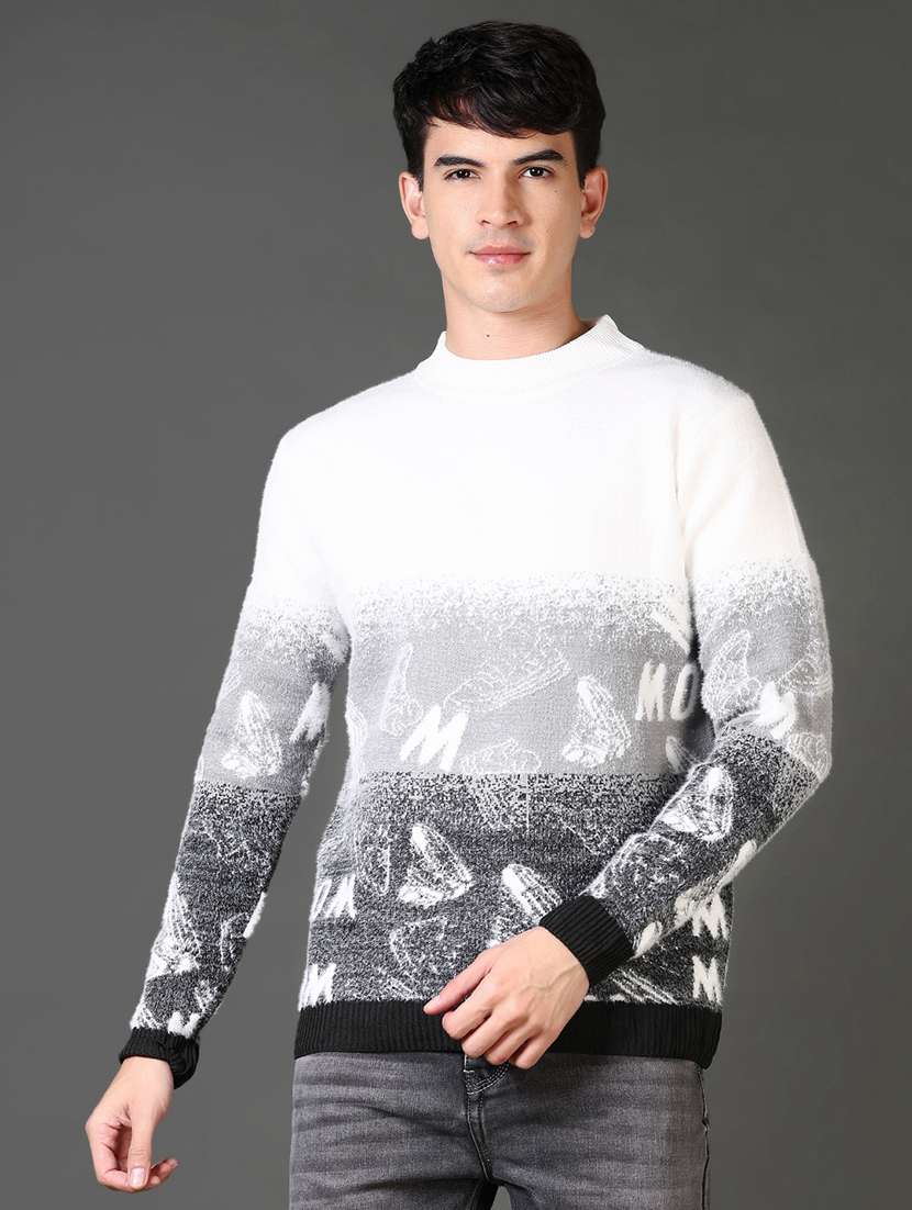 men acylic long sleeve pullover - 21653217 -  Zoom Image - 0