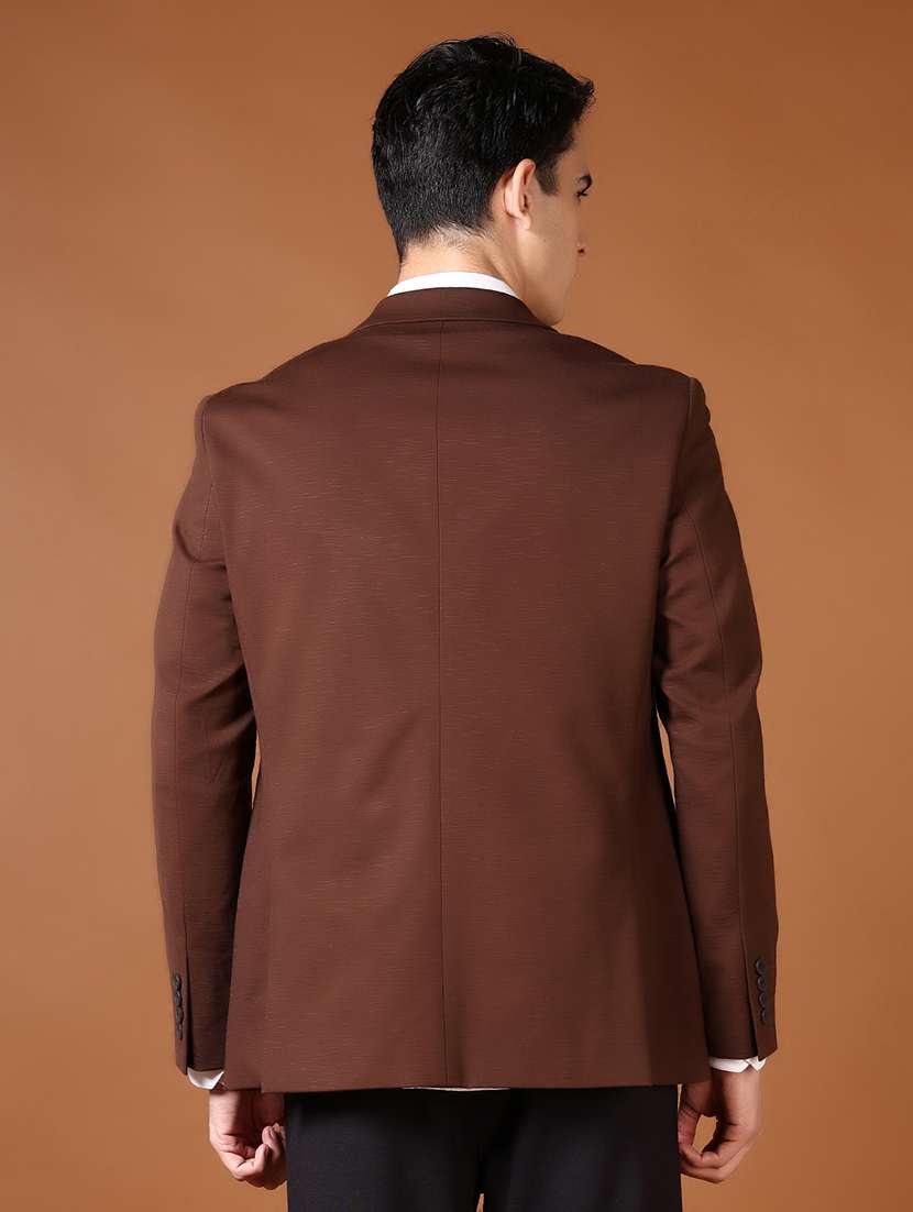 men solid long sleeve single breasted casual blazer - 21653218 -  Standard Image - 3