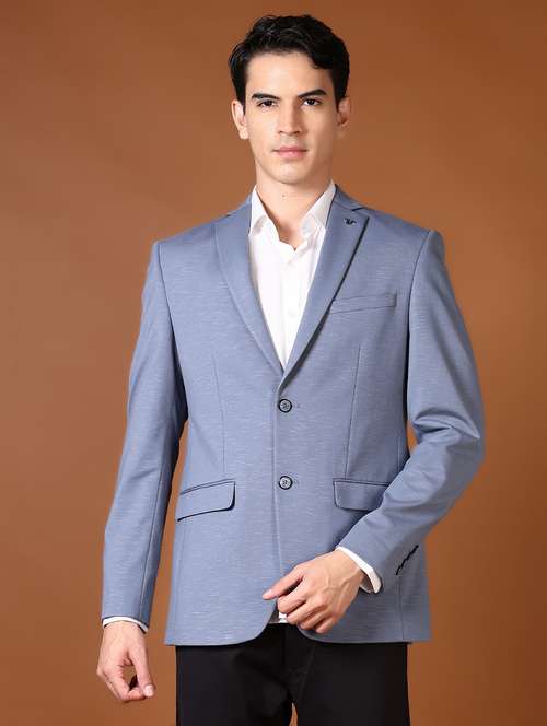 men solid long sleeve single breasted casual blazer - 21653221 -  Standard Image - 0