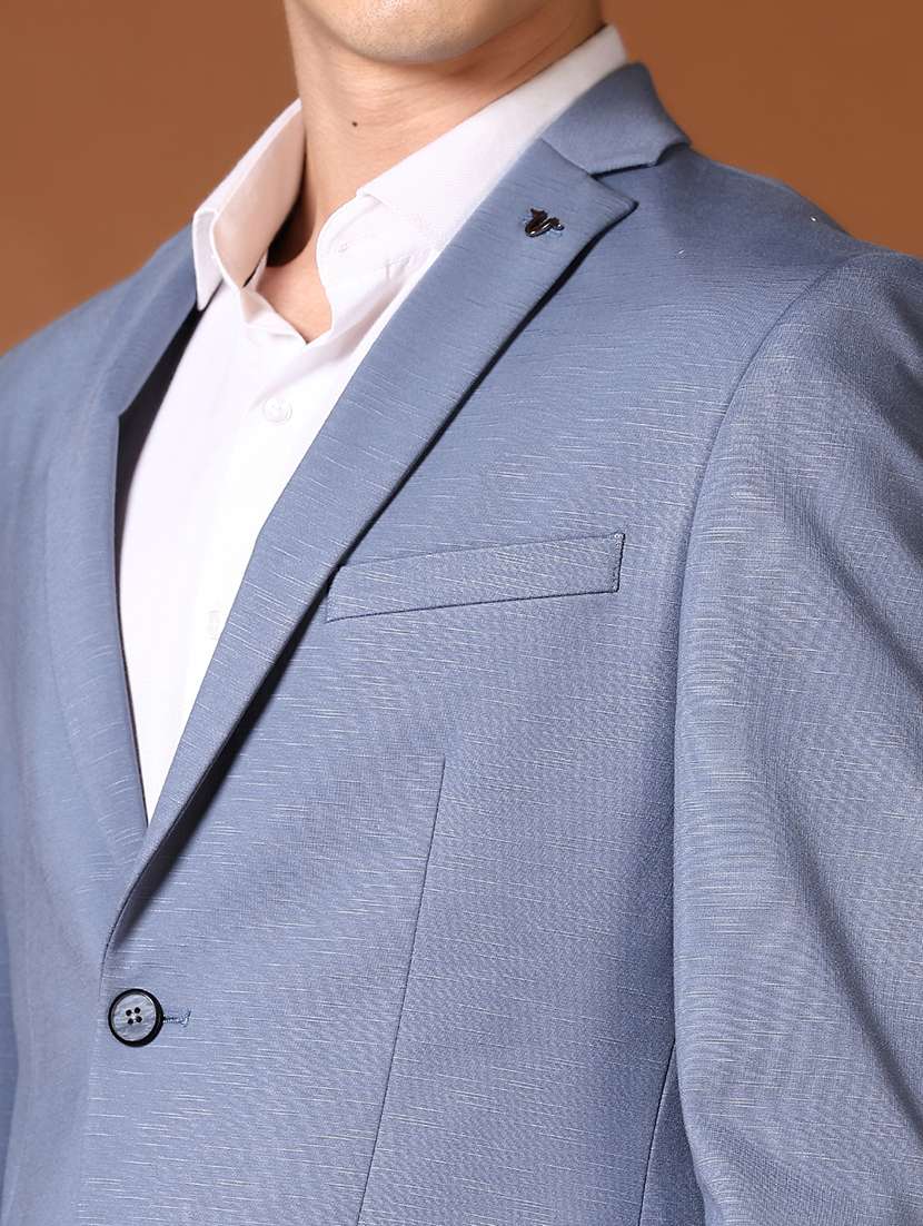 men solid long sleeve single breasted casual blazer - 21653221 -  Standard Image - 5