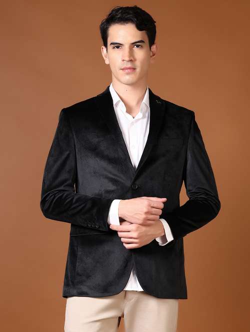 men solid long sleeve single breasted casual blazer - 21653222 -  Standard Image - 0