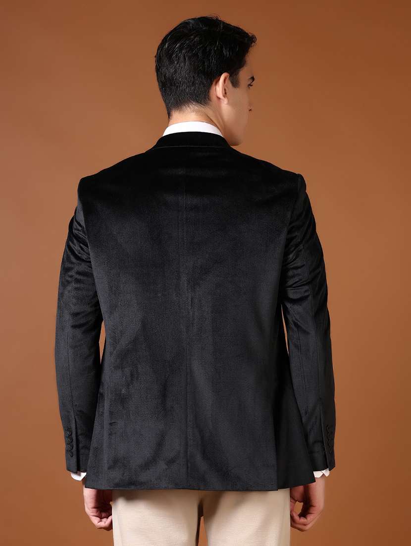 men solid long sleeve single breasted casual blazer - 21653222 -  Standard Image - 3