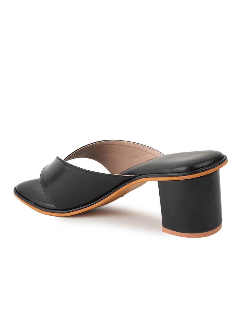 women slip on block heel sandal - 21653497 - Standard Image - 3