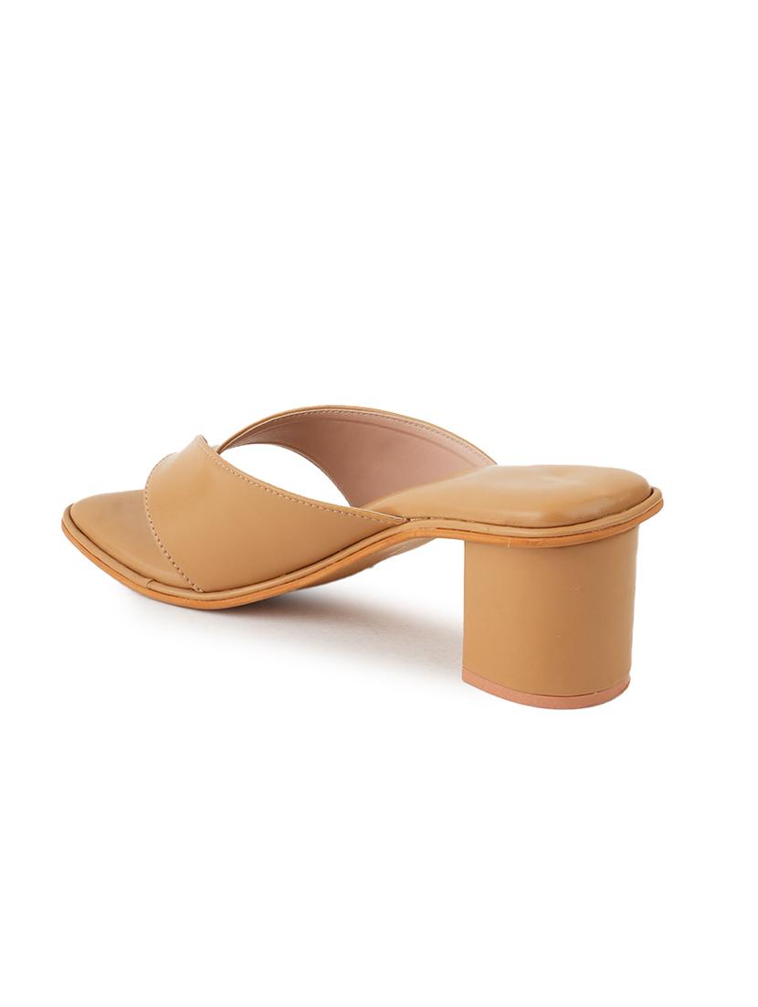 women slip on block heel sandal - 21653499 - Standard Image - 3