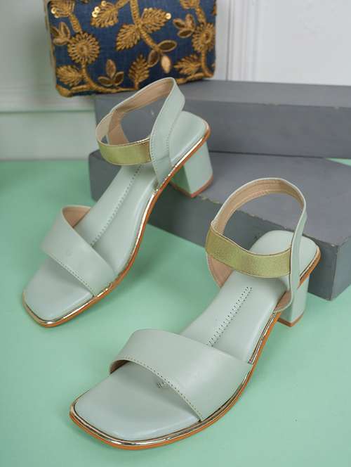 women solid block heel sandal - 21653506 - Standard Image - 0