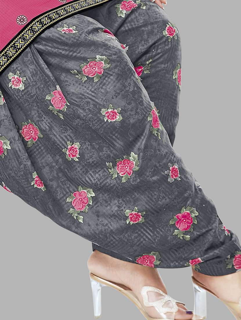 women printed cotton unstitched suit set - 21659637 -  Standard Image - 3