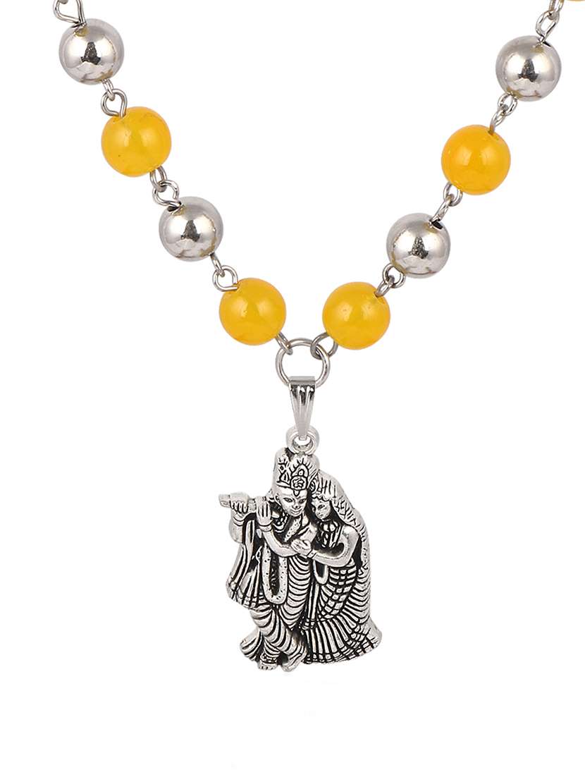 men sacred idol pendant with chain