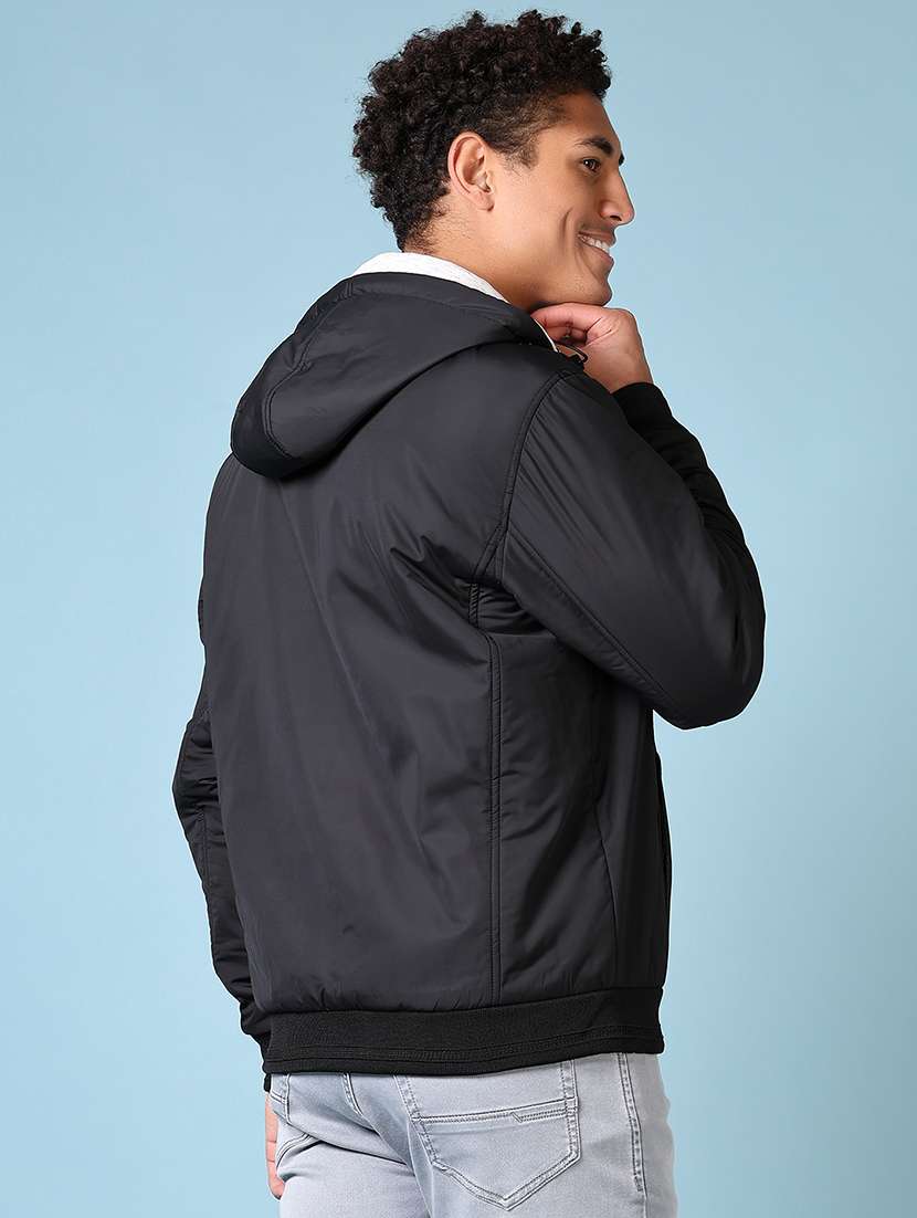 men solid long sleeve reversible bomber jacket - 21659746 -  Standard Image - 3