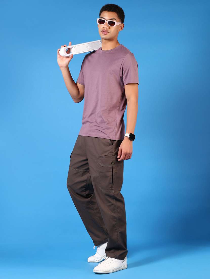men solid short sleeve regular fit t-shirt - 21659749 - Standard Image - 3