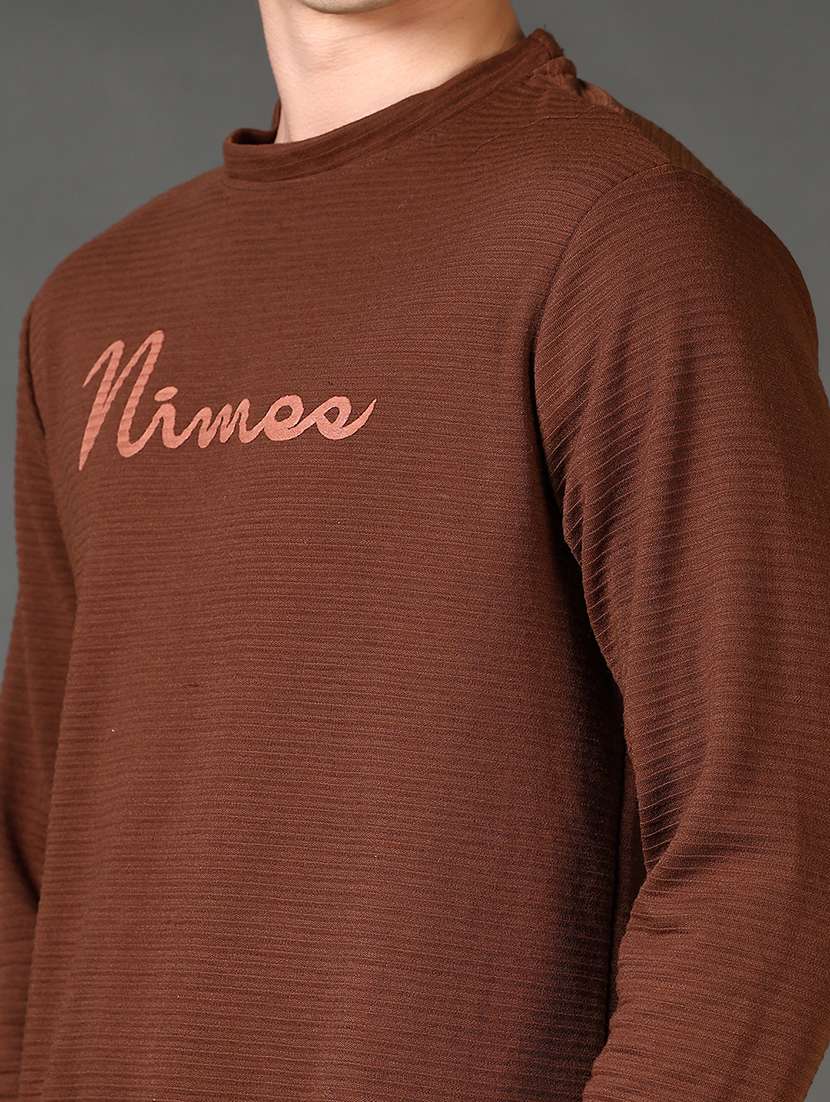 men chest print long sleeve sweatshirt - 21659765 -  Standard Image - 5