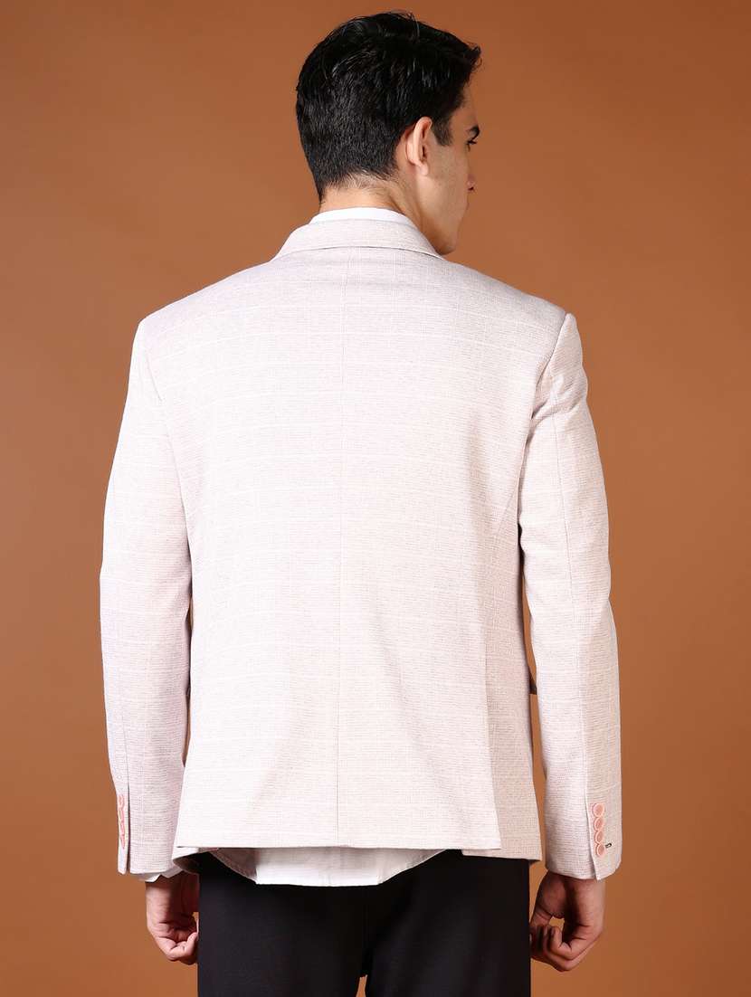men long sleeve single breasted casual blazer - 21659783 -  Standard Image - 3