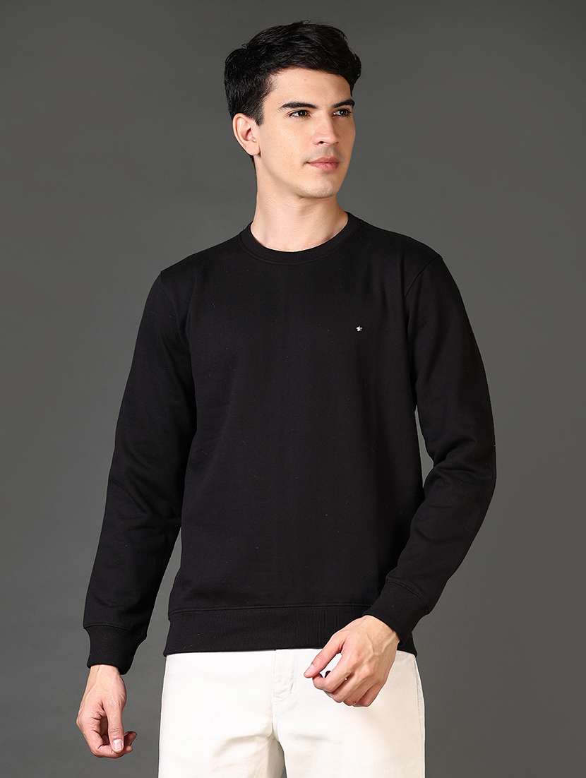 men long sleeves plain sweatshirt