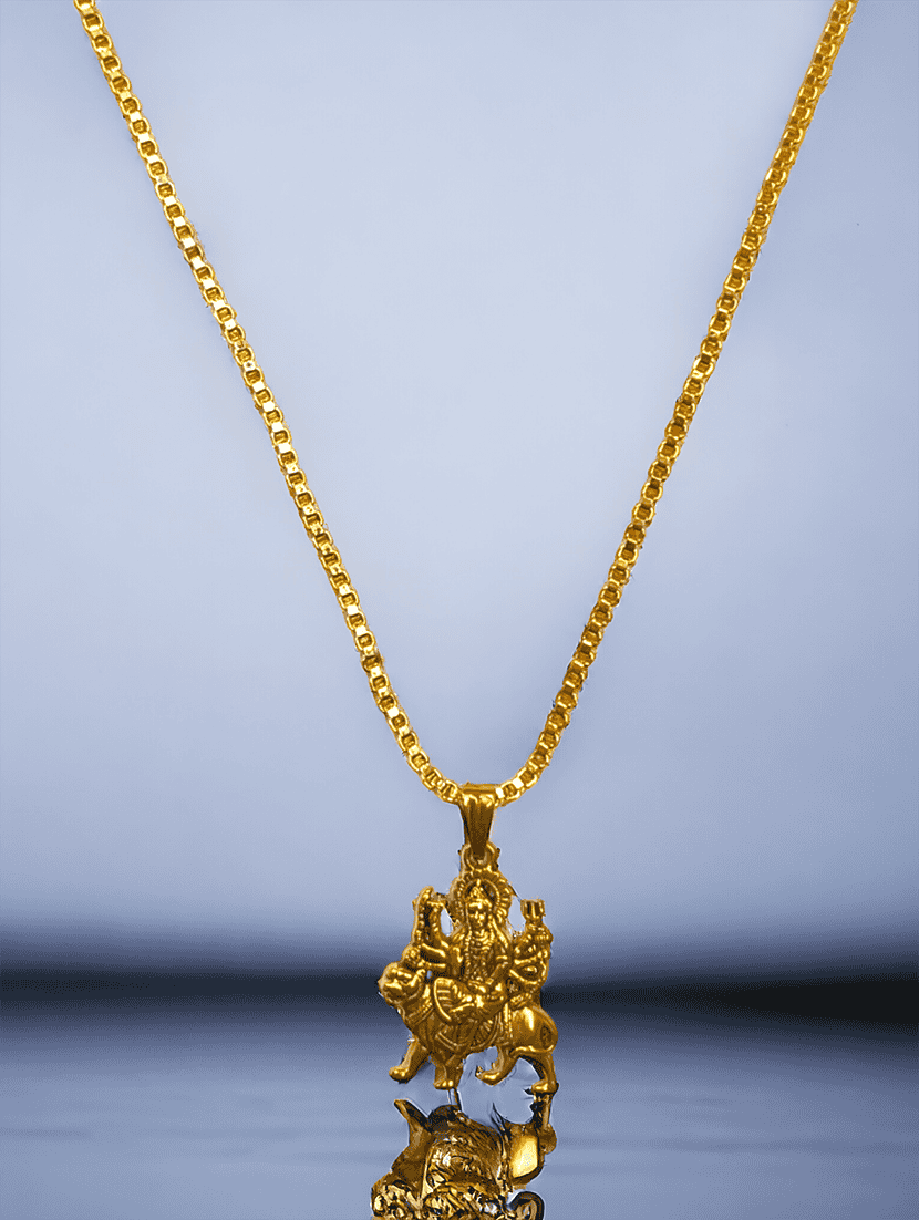 men sacred idol pendant with chain