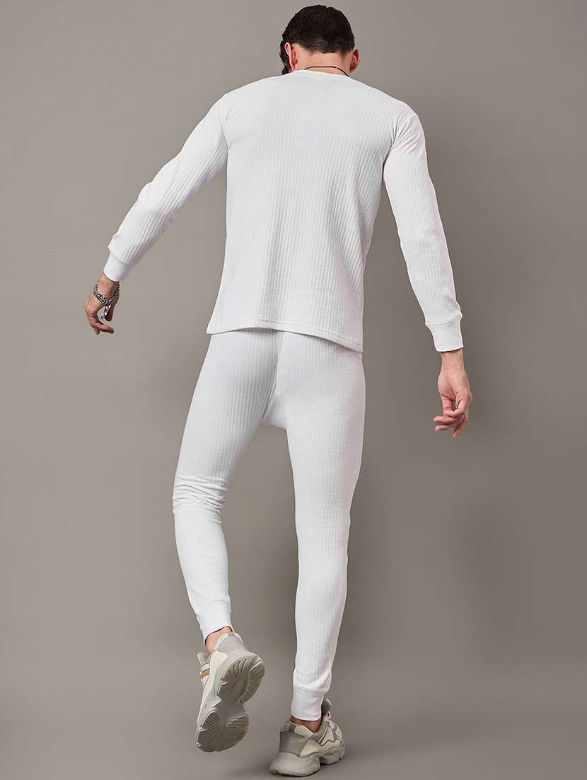men solid full sleeve thermal set - 21659858 -  Standard Image - 3