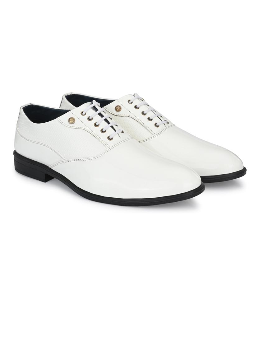 men white lace-up oxford - 21660447 -  Zoom Image - 0