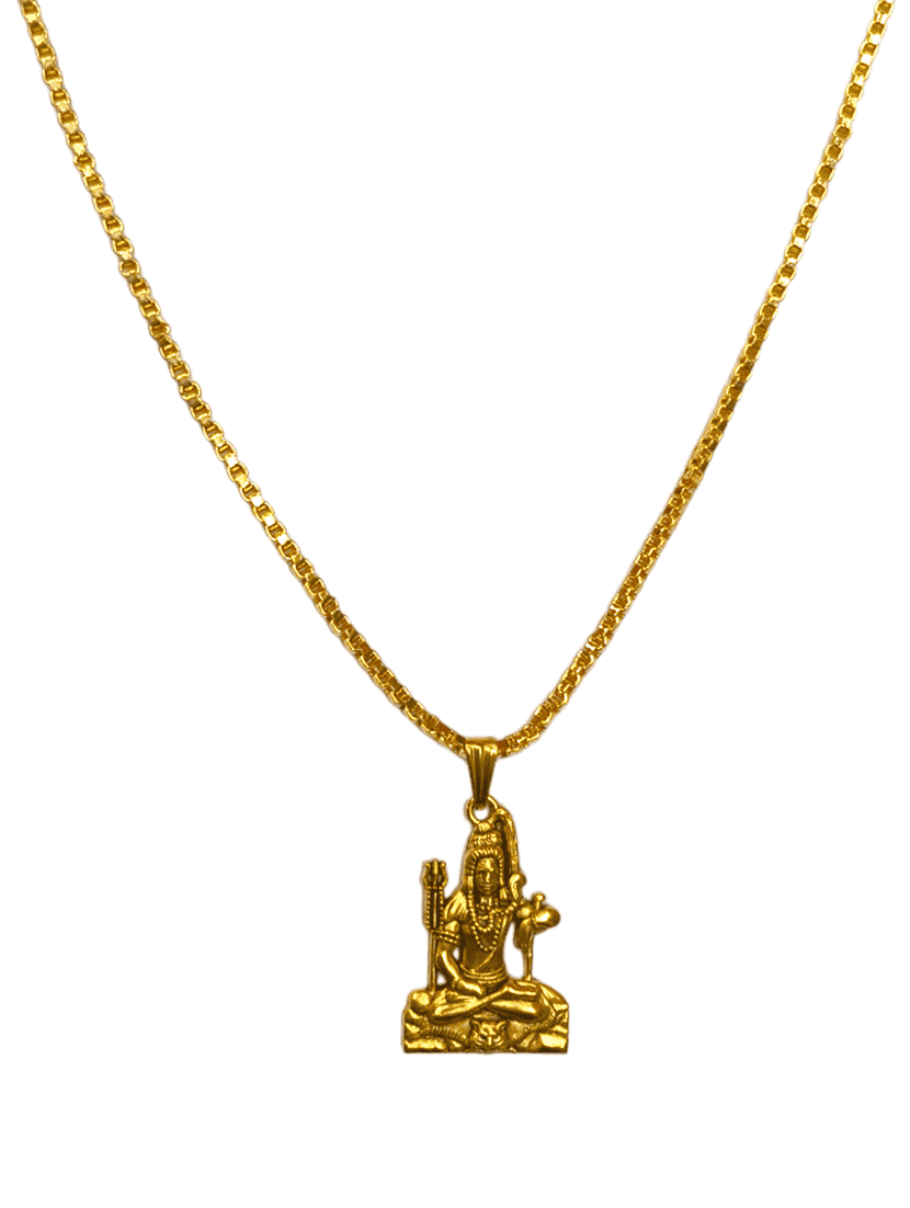men sacred idol pendant with chain