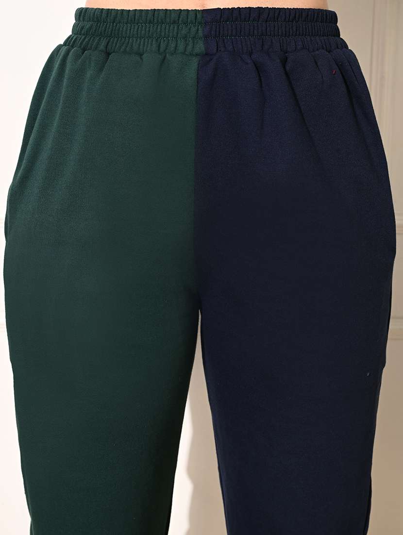 women relaxed fit color block joggers - 21661049 -  Standard Image - 5
