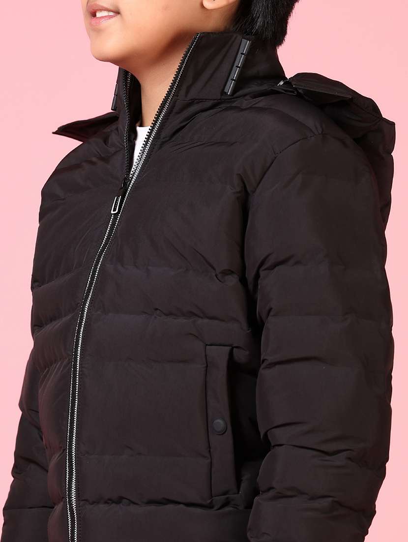 boys long sleeves solid quilted jacket - 21661080 -  Standard Image - 5