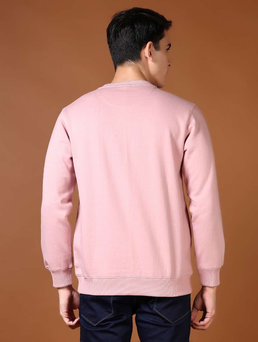 men long sleeves chest print sweatshirt - 21661116 -  Standard Image - 3